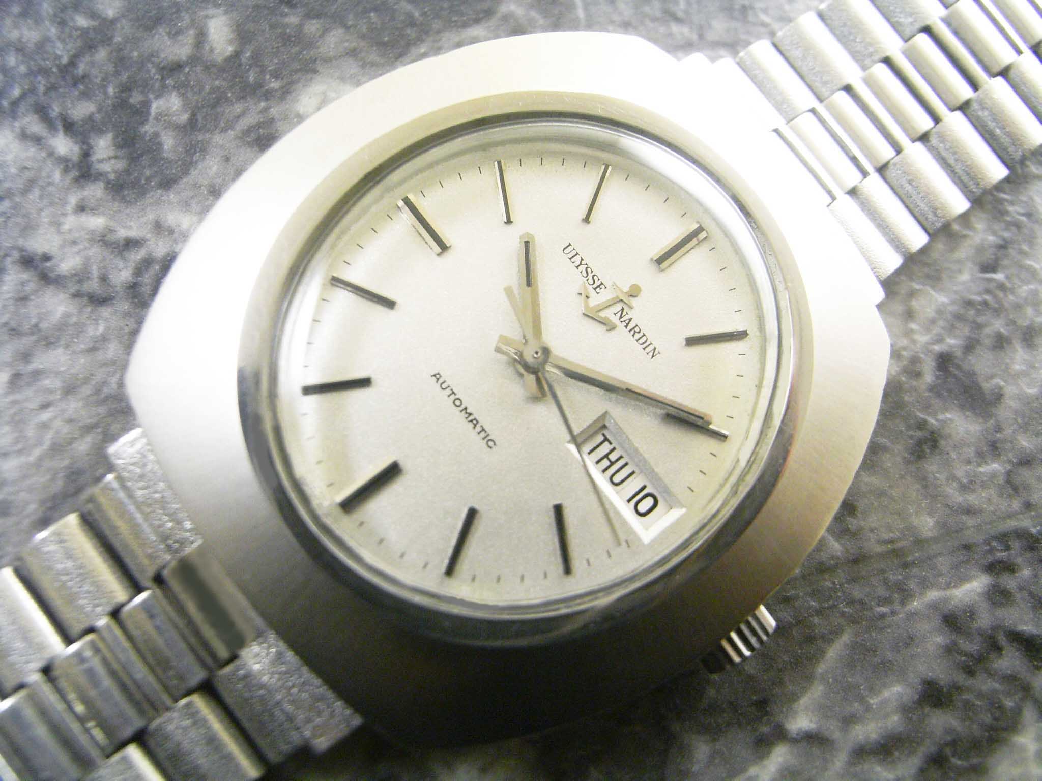 ユリス・ナルダン Ulysse Nardin メンズ 自動巻き サテン文字盤 ブレス