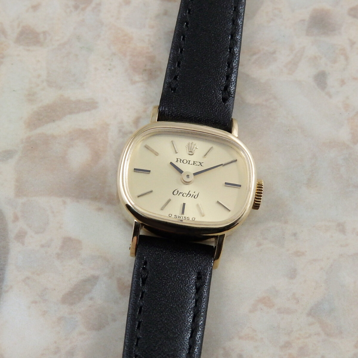 ロレックス レディース 18K YG アンティークウォッチ 角まる