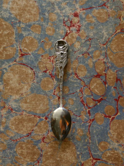 アンティークシルバースプーン ドイツ ローズ 【Antiques Truffle 京都