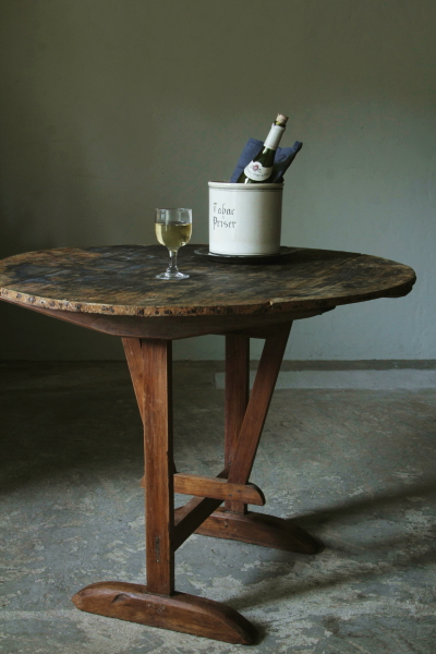 アンティークワインテイスティングテーブル フランス ワインセラー