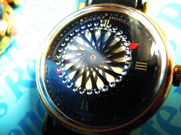 アーネスト・ボレル カクテルウォッチ 17石ルビーのスイス製手巻き式