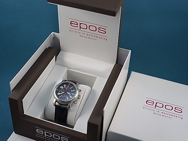 エポス epos 自動巻き クロノグラフ シースルーバック | アンティー