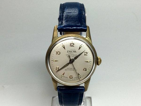 エニカ 70-1メンズ 小振り 手巻き 17石 ウォータープルーフ インカ