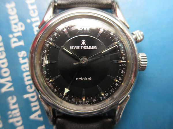 レビュー・トーメン クリケット 手巻 黒文字盤 SSケース&革ベルト