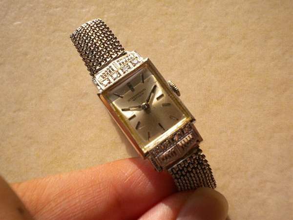 IWC プラチナ無垢 角型ダイヤモンド 手巻レディース時計 格安 | アン