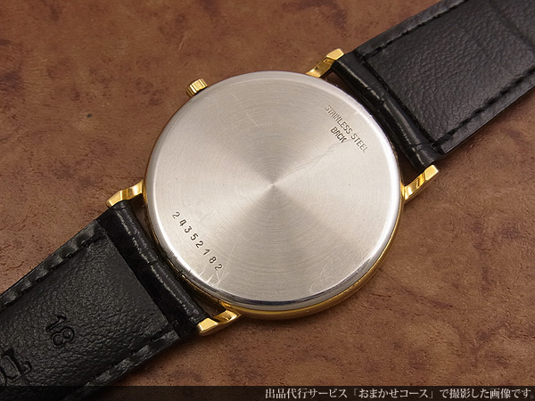 ロンジン LONGINES ラウンドケース ゴールドダイヤル バーインデックス