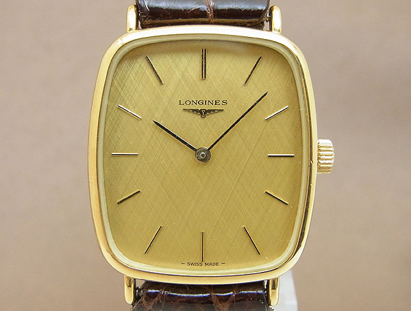 ロンジン LONGINES レクタンギュラー 上品でスタイリッシュな2針モデル