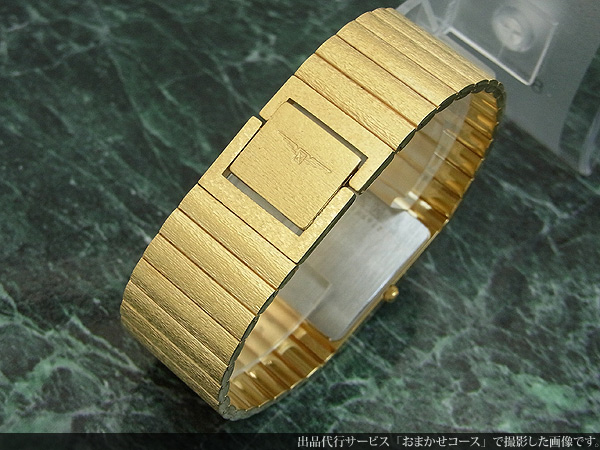 ロンジン LONGINES ゴージャスなゴールドブレス一体型 スクエア