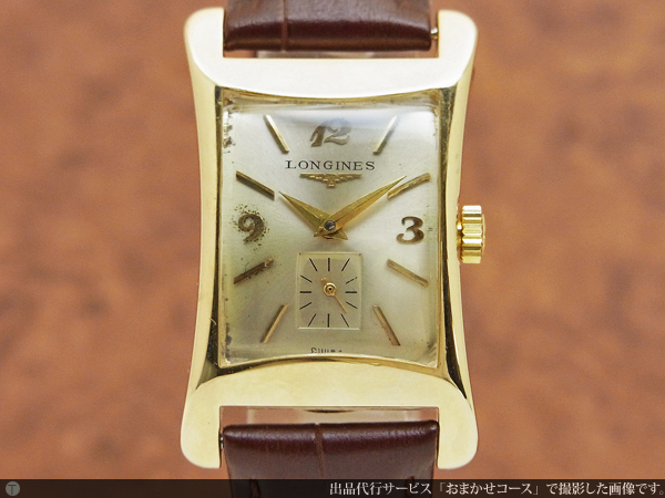 ロンジン 翼の砂時計 14金 ピンバッジ longines K14 ロンジン 14KYG 角