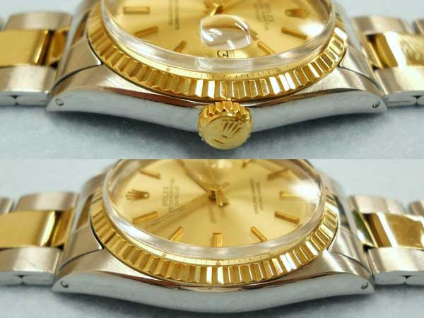 ロレックス ROLEX デイトジャスト DATEJUST Ref.1601 (YG/SS) 3連