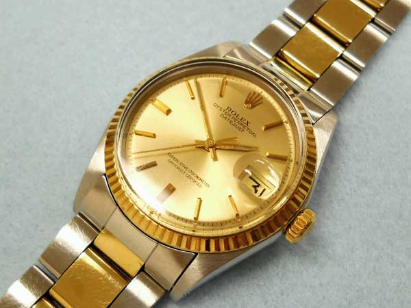 ロレックス ROLEX デイトジャスト DATEJUST Ref.1601 (YG/SS) 3連