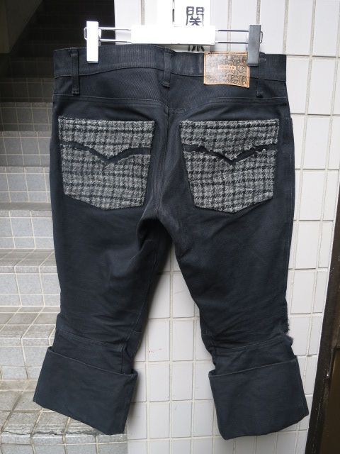 USED】NEMETH(ネメス)ウール地パッチ装飾立体裁断パンツ