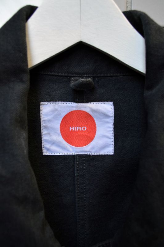 HIRO ヒロ】六芒星＆アイアンクロスプリントビッグカバーオールジャケット