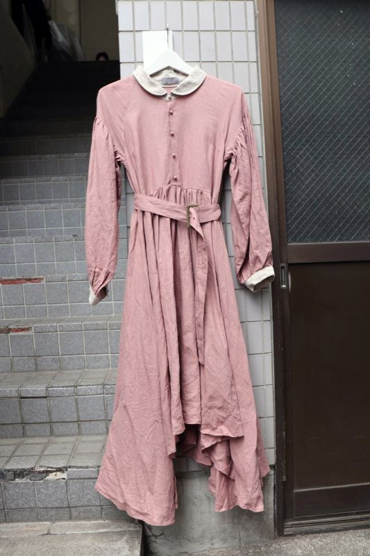 ha za ma ハザマ】経年真価のワンピース ピンク