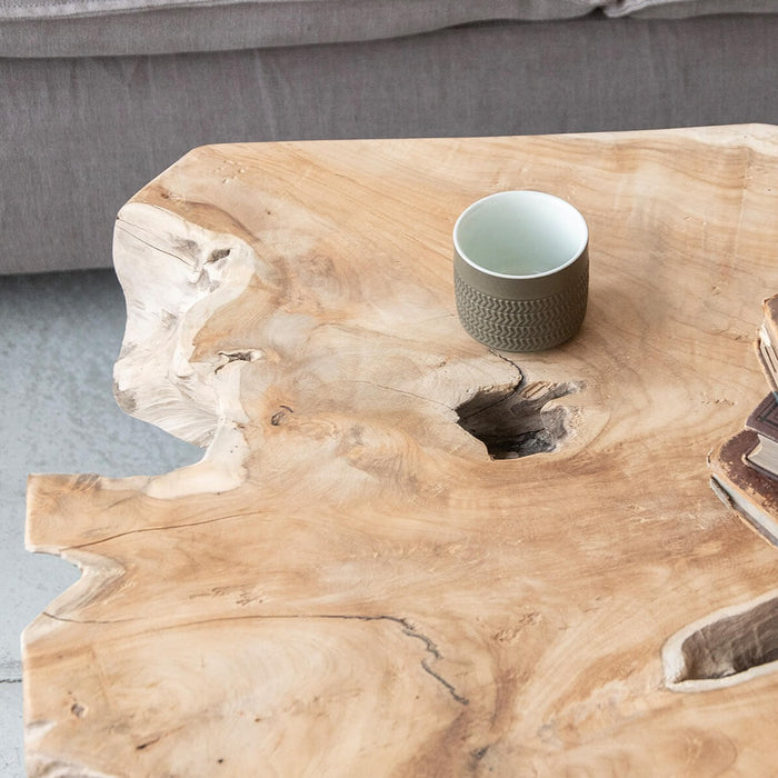 Rustic Wood ナチュラルコーヒーテーブル — ANTRY USE ONLY GENUINE