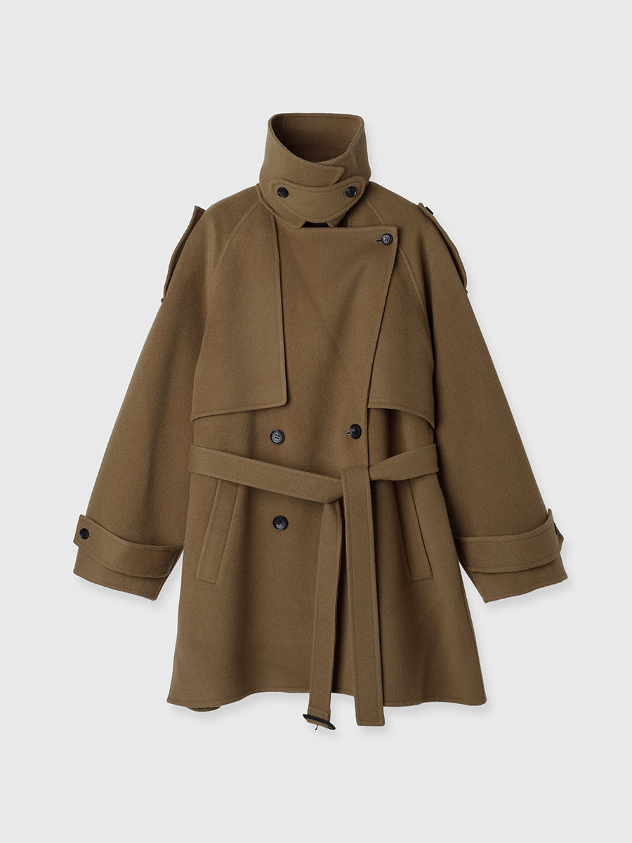 リバーウールミドルトレンチコート
