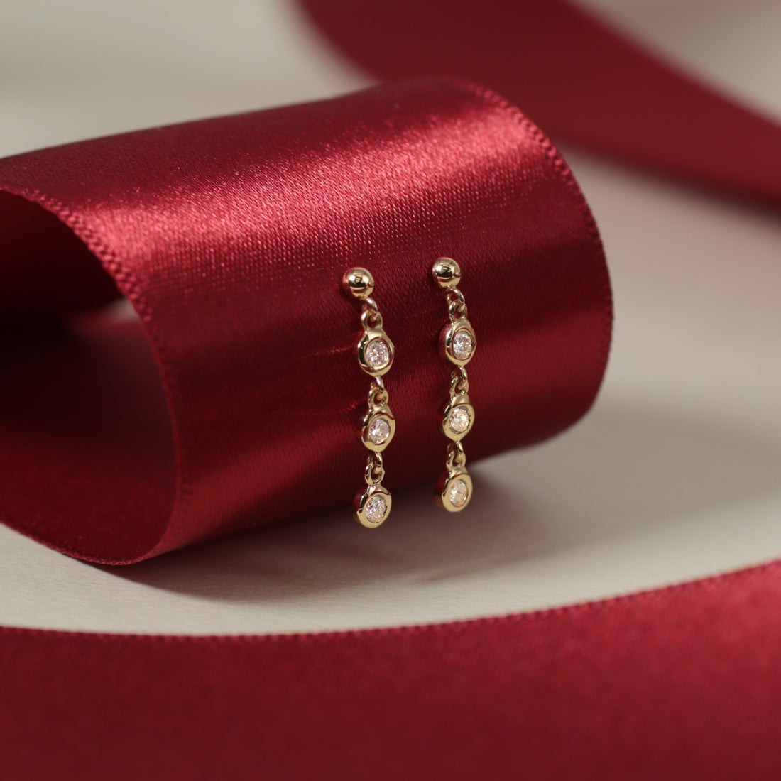 K18 ダイヤモンド 3pc ピアス – anybelle