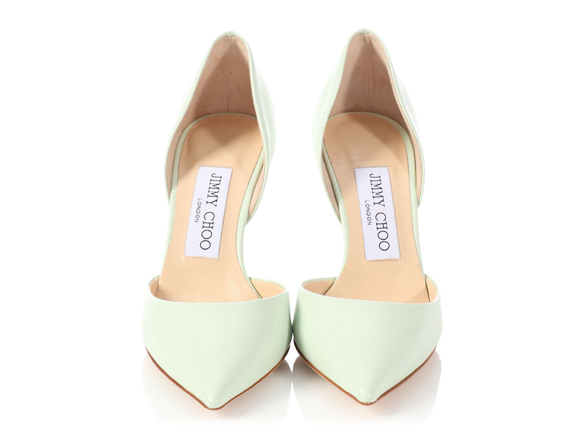 Jimmy Choo Key Lime Addison Heels - Ann's Fabulous Closeouts