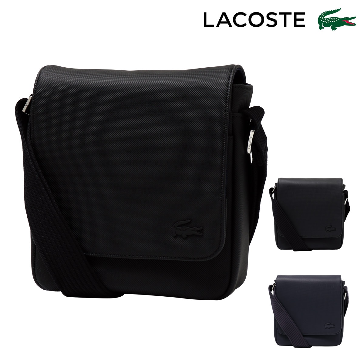 LACOSTE ラコステ ショルダーバッグ MENS CLASSIC NH4423HC ブラック