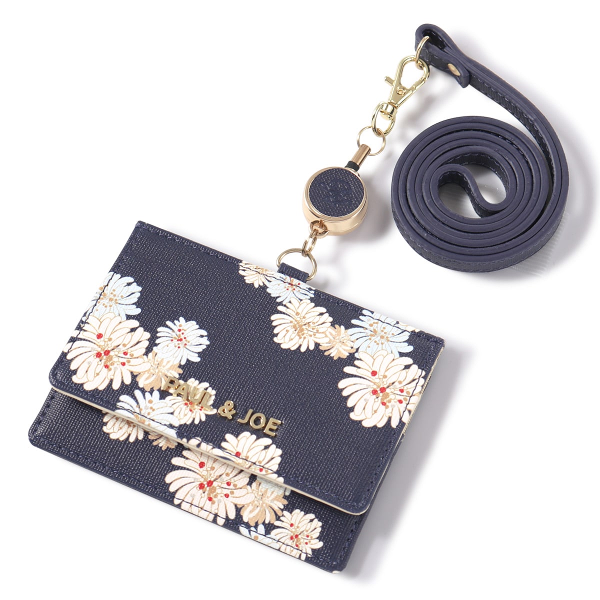 PAUL&JOE ACCESSOIRES リール付き IDカードホルダー ネックストラップ