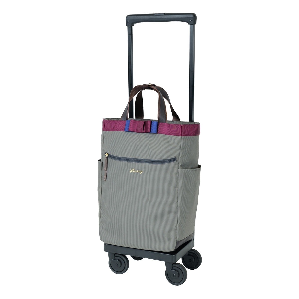 希少 SWANY スワニー キャリーバッグ ショッピングカート ペイズリー柄