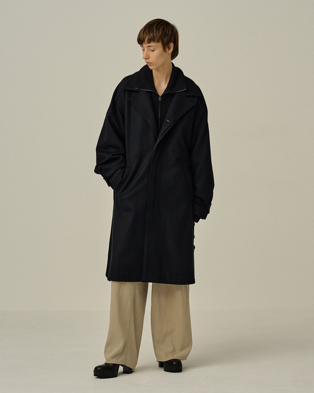 W/S/CA BALMACAAN COAT(BLACK) – ANCELLM