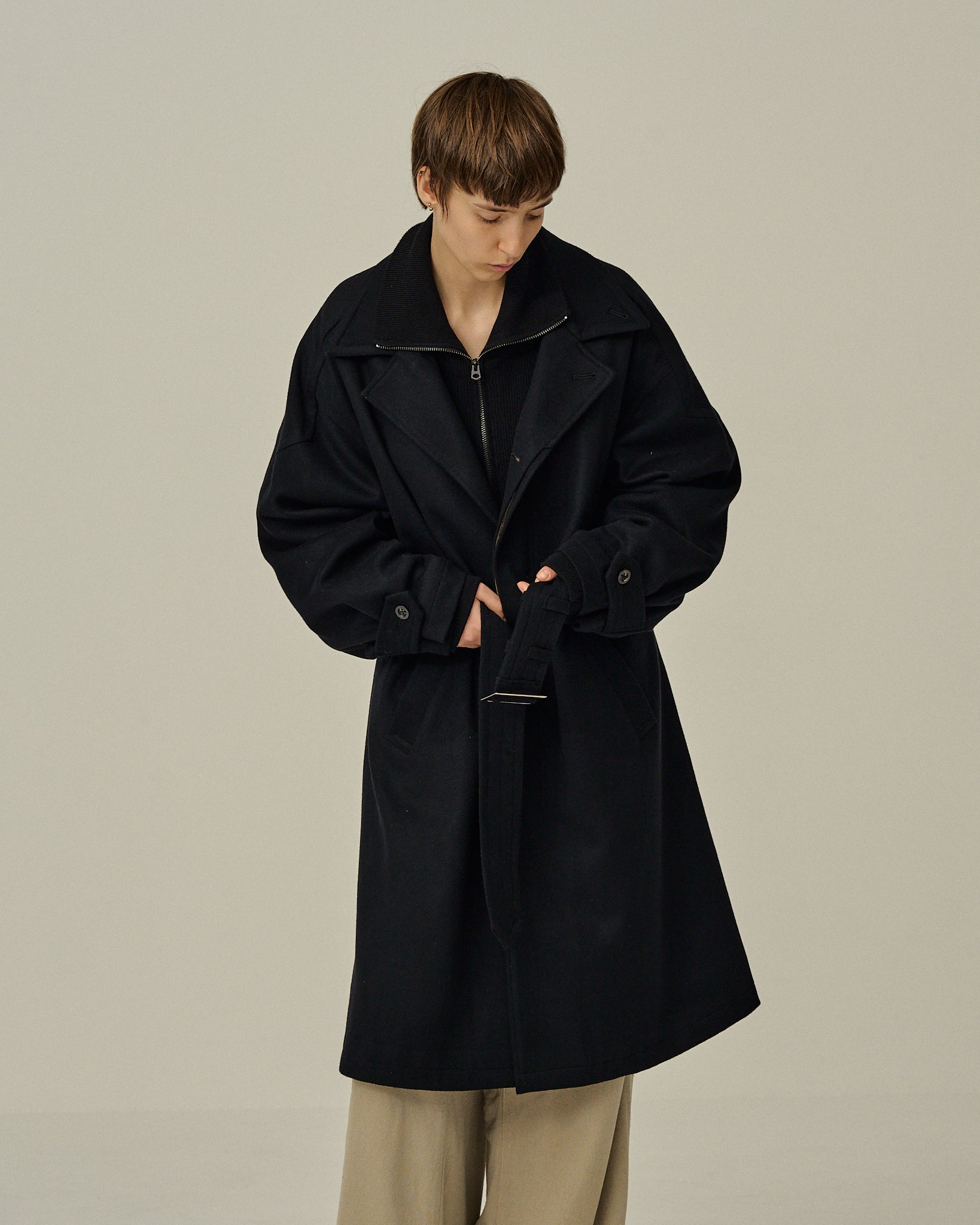 W/S/CA BALMACAAN COAT(BLACK) – ANCELLM