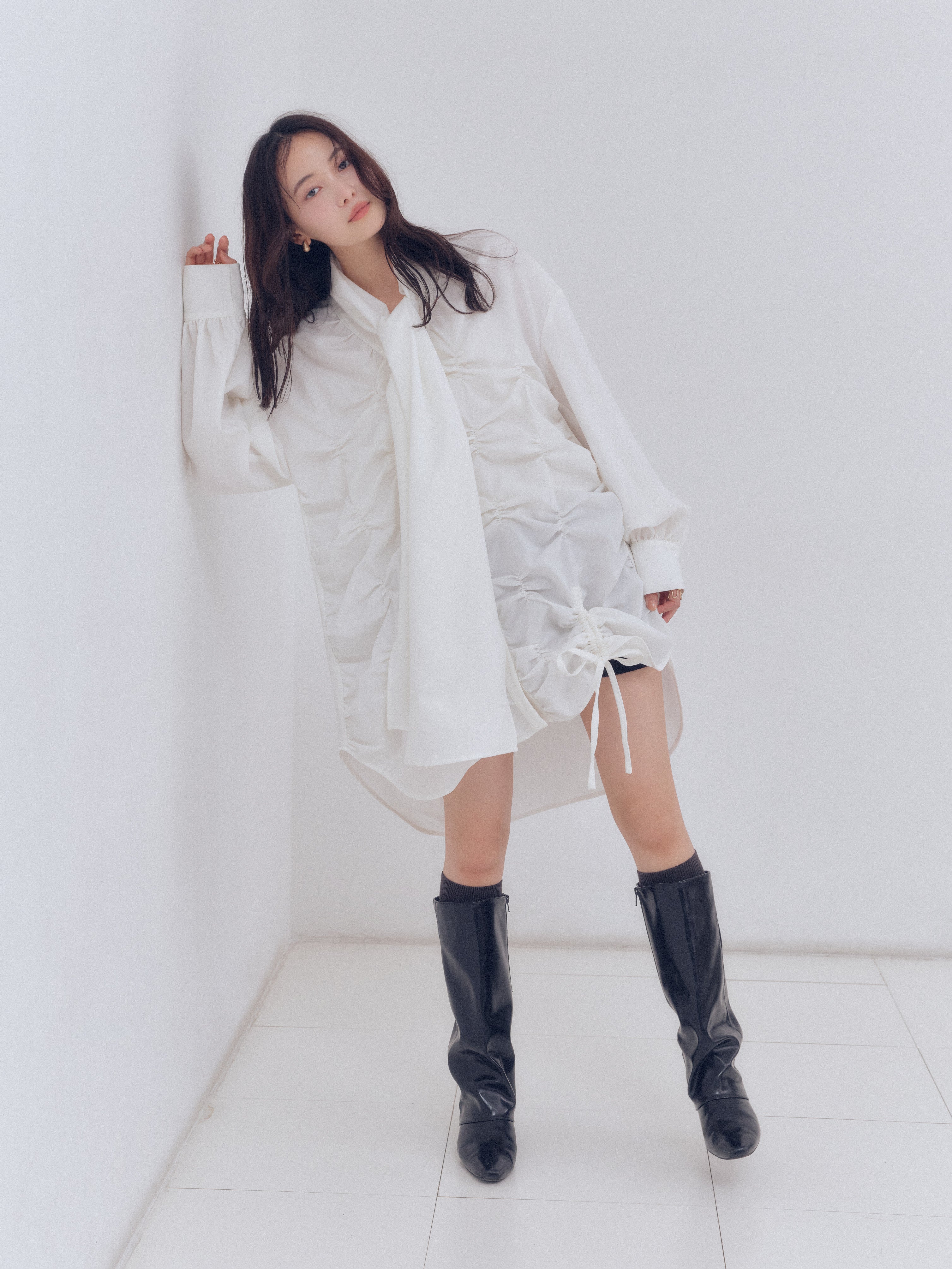 drawstring tie tunic – andequal