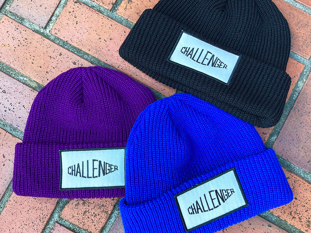 CHALLENGER パープル ニット帽 CHALLENGER ニット帽 ビーニー パープル 紫