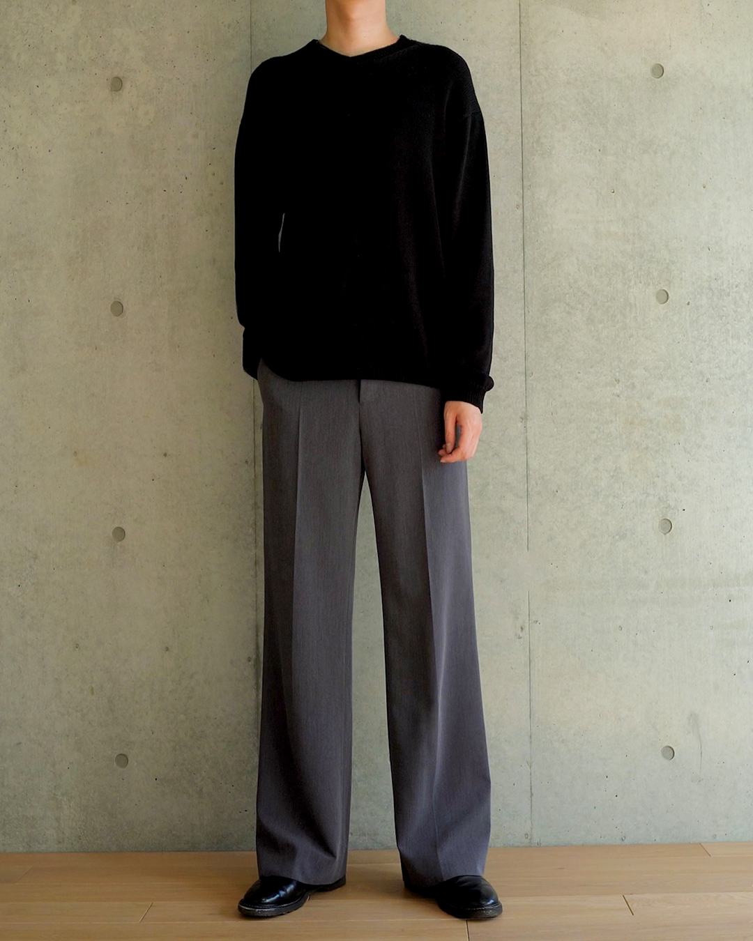 脚長スラックス GRAY ※予約販売(2月末より順次発送) – ANIMAF