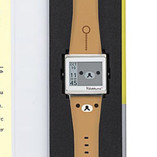 ASCII.jp：リラックマが文字盤でだんごを食べる電子ペーパー腕時計