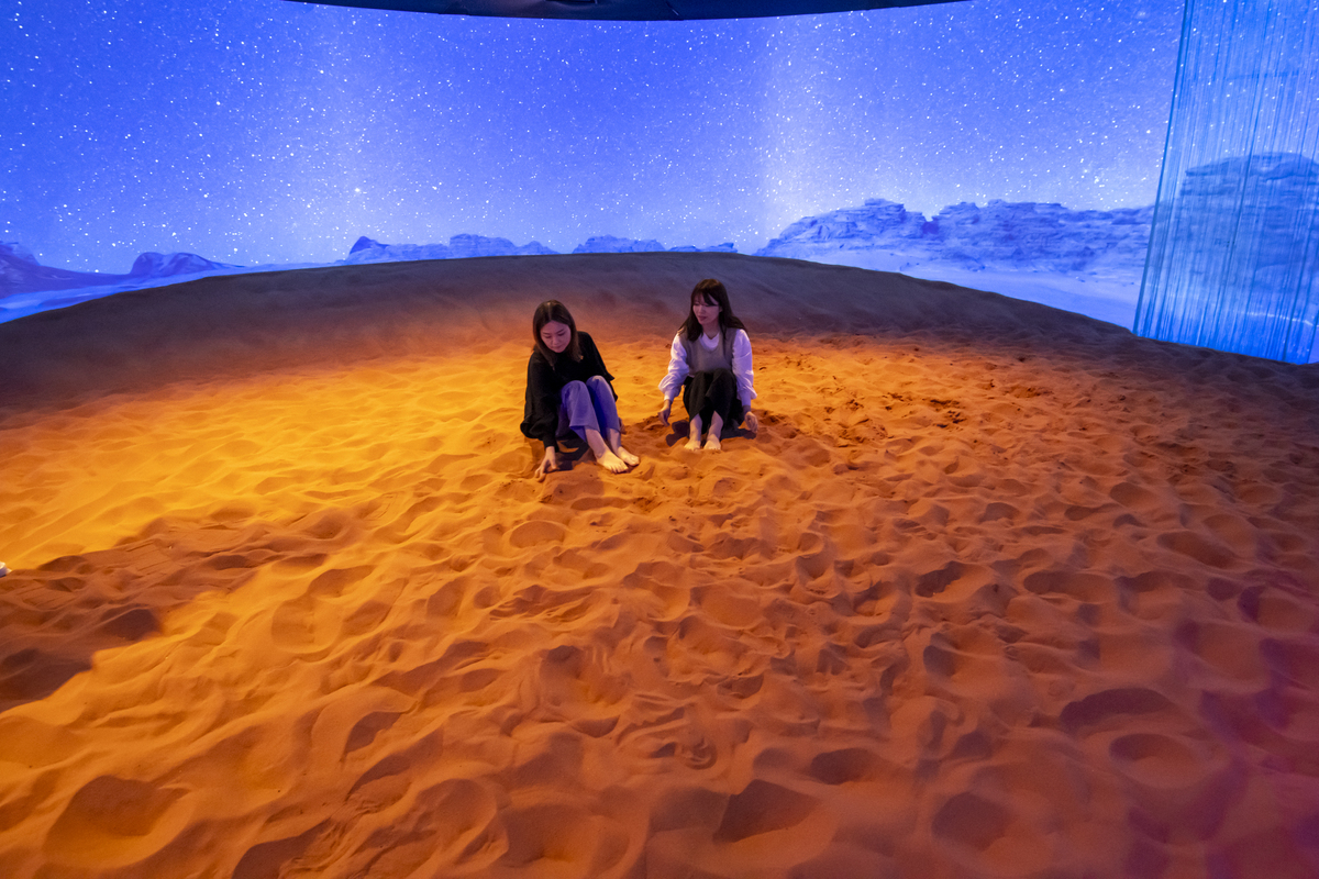 サラサラの砂が心地よい」砂漠体験が大人気！ヨルダンパビリオンが完全