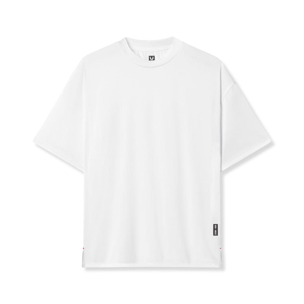 0822. AeroSilver® Oversized Tee - White – ASRV