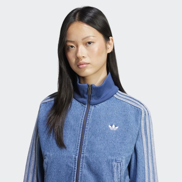 アディダス アディカラー デニム トラックトップ - ブルー
