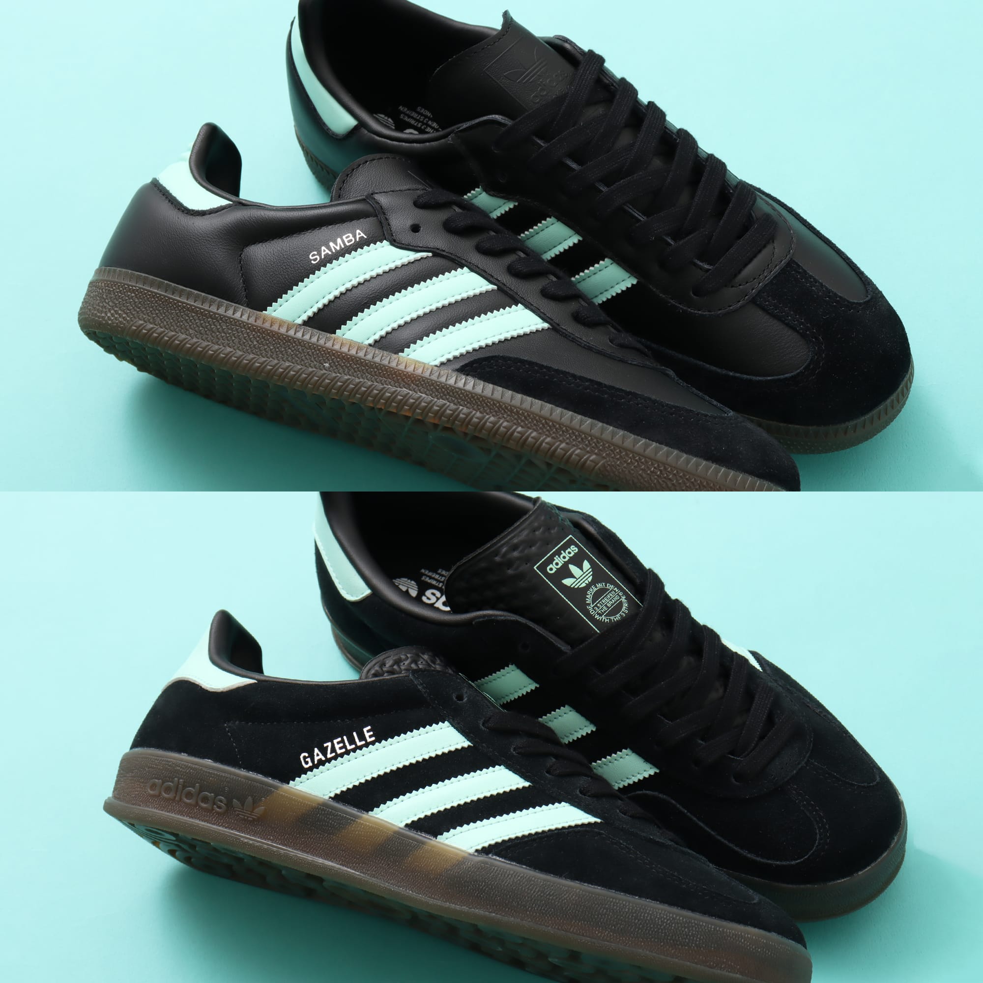 adidas CLEAR MINT PACK SAMBA OG / GAZELLE INDOOR | atmos（アトモス