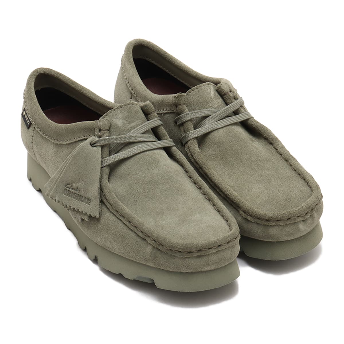 CLARKS Wallabee.GTX Khaki/Green Sde Khaki/Green Sde （クラークス