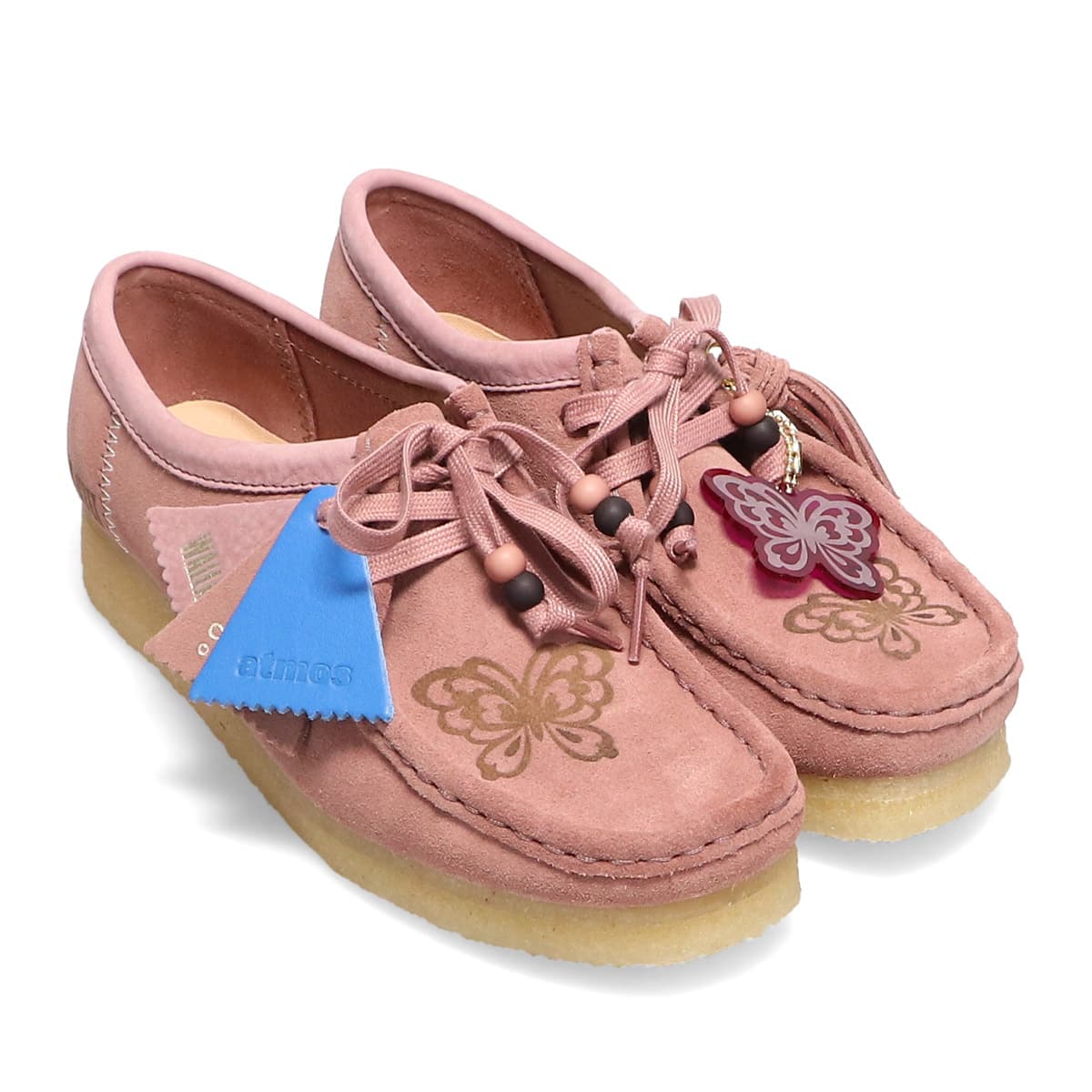 Clarks Wmns Wallabee ANNA SUI atmos Dusty Pink（クラークス