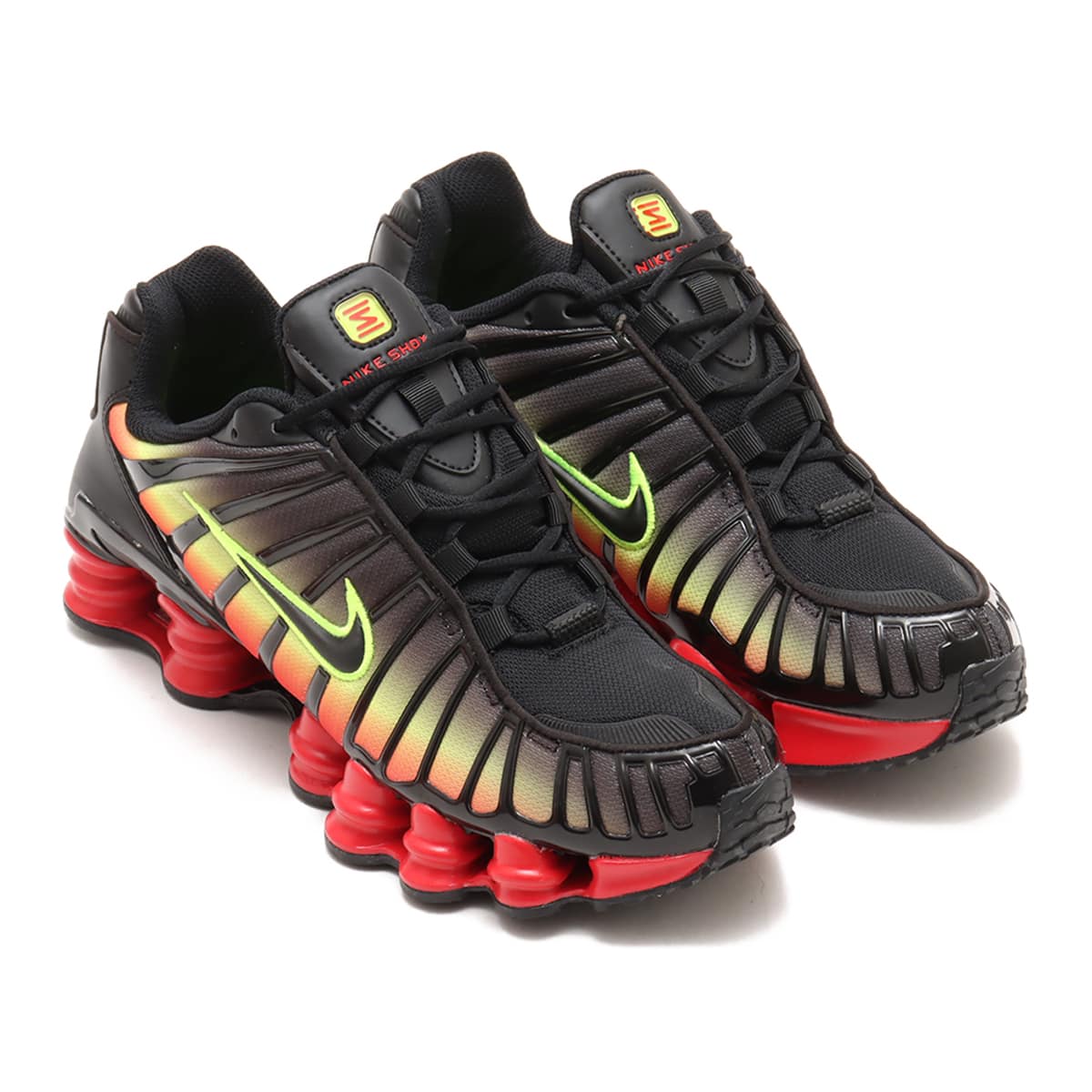 NIKE W SHOX TL BLACK/BLACK-VOLT-FIRE RED （ナイキ ウィメンズ