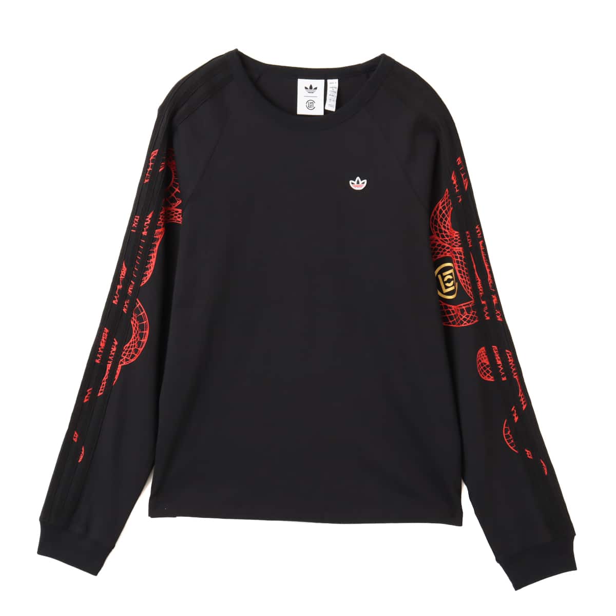 adidas CLOT RAGLAN LS ブラック（アディダス クロット ラグラン