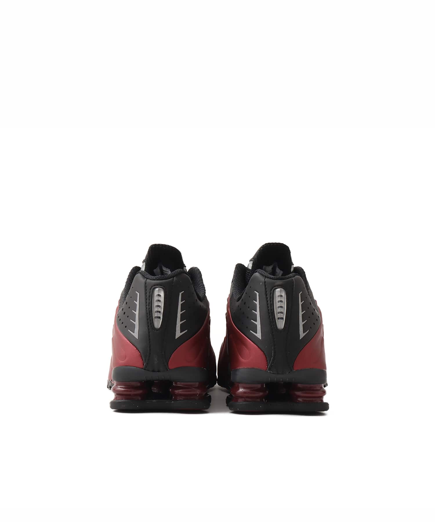 NIKE SHOX R4 BLACK/METALLIC SILVER-TEAM RED（ナイキ ウィメンズ