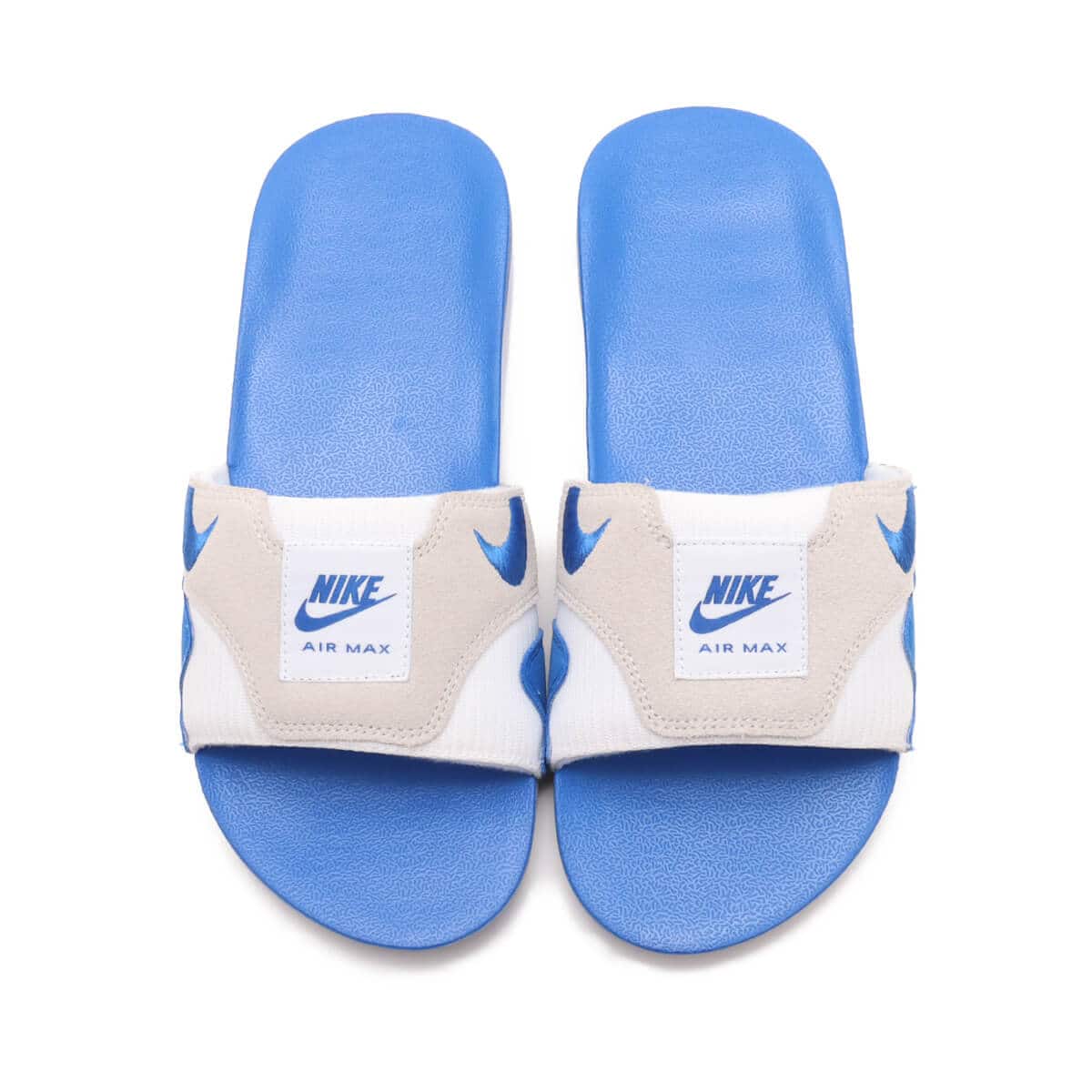 NIKE AIR MAX 1 SLIDE WHITE/ROYAL BLUE-BLACK-LT NEUTRAL GREY 24SU-I