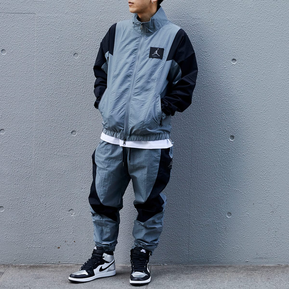 JORDAN BRAND AS M J FLT SUIT PANT SMOKE GREY/BLACK/BLACK 21SU-S