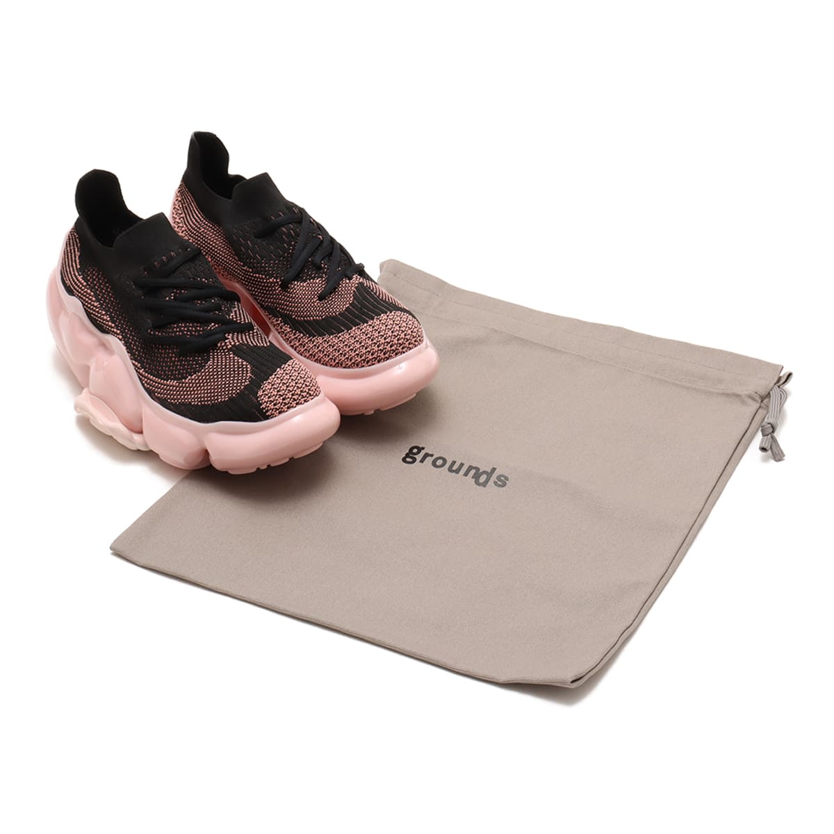 grounds MOOPIE SOLID BLACK PINK （グラウンズ ムーピー ソリッド