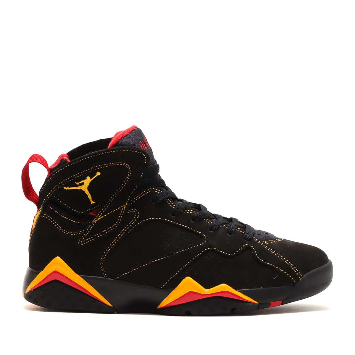 JORDAN BRAND AIR JORDAN 7 RETRO BLACK/CITRUS-VARSITY RED 22FA-I