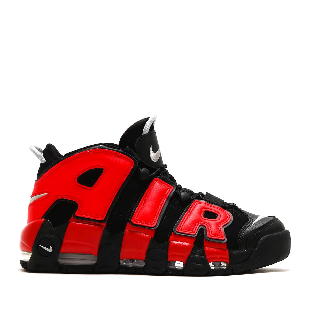 NIKE AIR MORE UPTEMPO '96 BLACK/UNIVERSITY RED-MIDNIGHT NAVY-WHITE