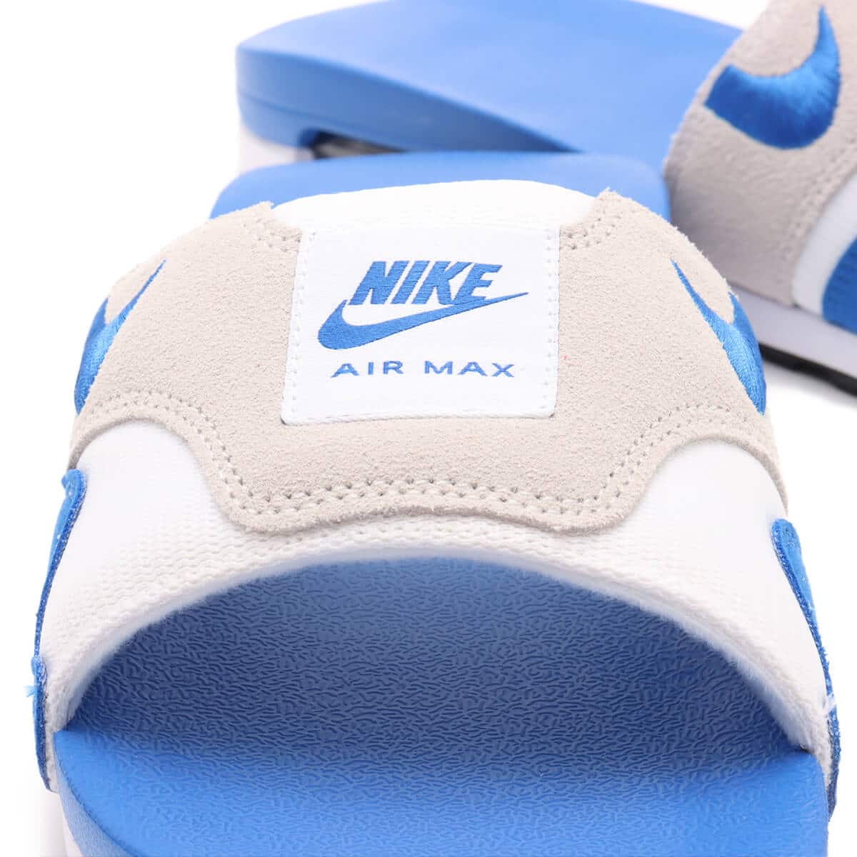 NIKE AIR MAX 1 SLIDE WHITE/ROYAL BLUE-BLACK-LT NEUTRAL GREY 24SU-I