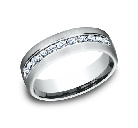 The Mozart, 7.5mm - 14K White | Benchmark Rings