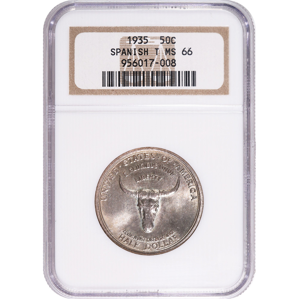 Certified Commemorative Half Dollar Spanish Trail MS66 NGC