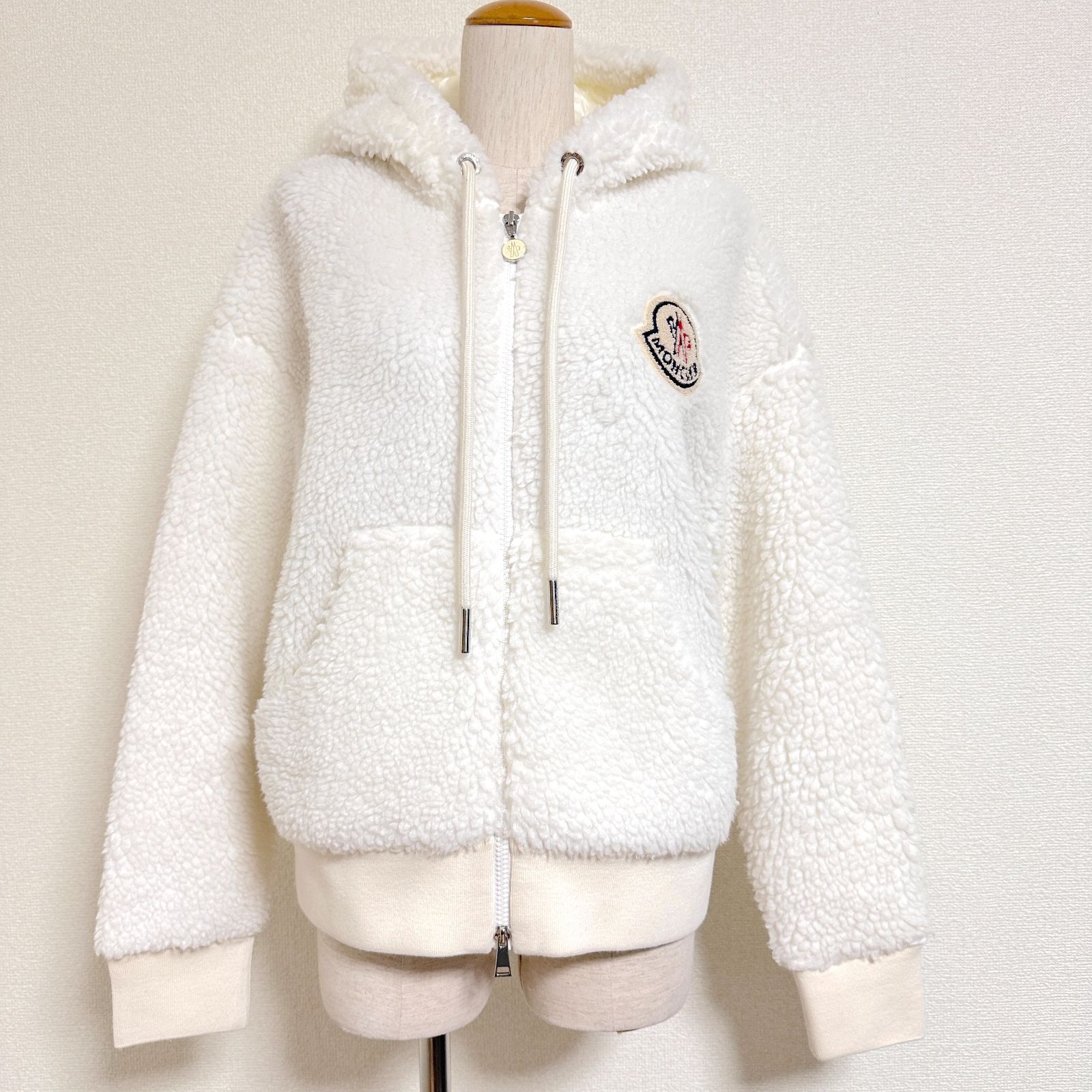 MONCLER モンクレールジャパン MAGLIA APERTA CON ZIP ボアパーカー W