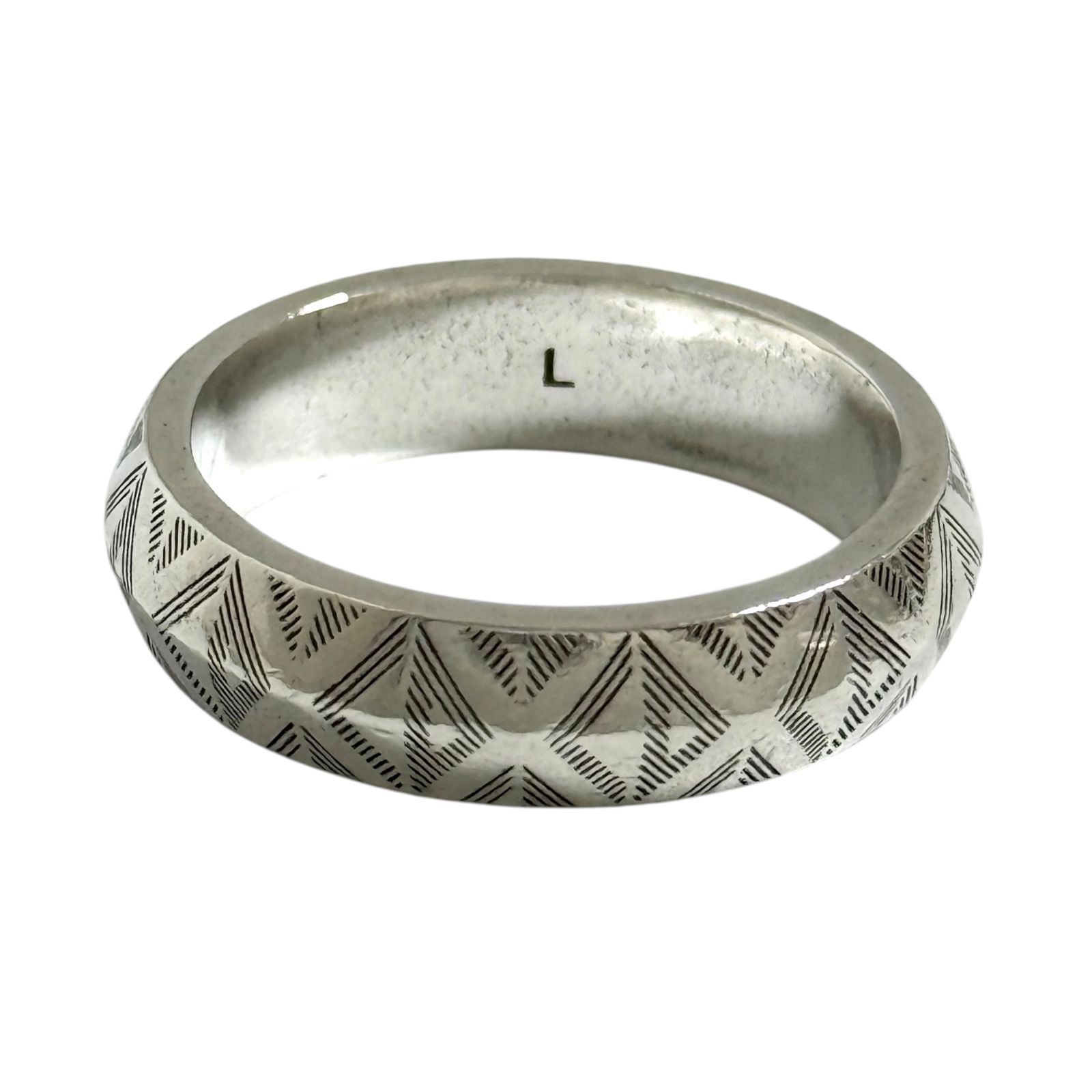 ディオール メンズ CD ダイヤモンド リング 22号 シルバー 925 指輪